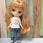 アクアグレーデニムパンツ＆ロゴＴシャツセット