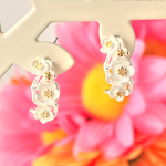 【数量限定　夏セール】贅沢なイヤリング ピアス 銀 sv シルバー 桜 浴衣 着物 ウェディング【H2-4】