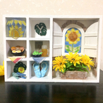 ひまわり house in Summer♪  ミニチュアインテリアBOX♪