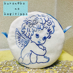SALE❤️ちいさな天使☆刺繍まんまるポーチ