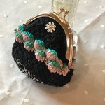 🍓「プックリがま口ポーチ」　　苺ミルク