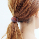  【TIME SALE!!!!!!!!!!】【 Ines-83 】大きめヴィンテージカボションのヘアゴム・べっ甲