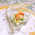 ピアノ プリザーブドフラワー シャンパン ゴールド