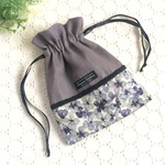 【mさま ご依頼品】＊　リバティ フリル巾着 ＊