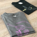 Tシャツ ハンドメイド 子供服 刺繍 kodomonoe 恐竜 ブラキオサウルス