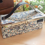 【kumi〇様専用】BOX型バニティがま口　リバティ　アリスW 