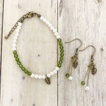 葉っぱのアクセサリーセット（緑）