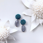 【受注制作】waratah (turquoise) 2wayピアスorイヤリング　
