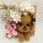 羊毛フェルト 壁掛けぷ〜ちゃん