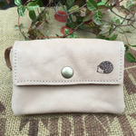 ハリネズミ革の財布/2層のレザー財布/miru-harinezumi