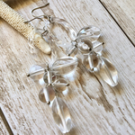 おおぶり オール クリア ジャラジャラ ピアス or イヤリング