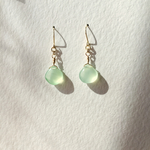 グリーンカルセドニーピアス/イヤリング