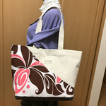 頒布、ハワイアントートバック、ピンク茶系