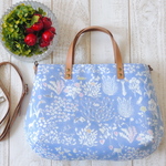 lic~様オーダー品☆リバティ『yoshie』スカイブルー 大きめふんわり トート バッグ