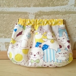 10㎝バネ口金ポーチ＊にゃんこ(黄色)