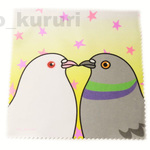 鳥 鳩 ハト クリーナークロス 眼鏡ふき スマホ＆タブレット画面ふき 2458