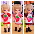 【受注】いちごラグランワンピ【オビツ11服】