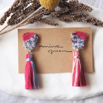 砂漠の国の姫君（ビーズと刺繍のピアス/イヤリング）