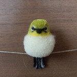 【野鳥シリーズ】メジロのぽんぽんストラップ