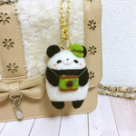 受注＊カメラスタイルのパンダさんバッグチャーム＊羊毛フェルト