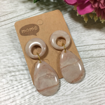大人可愛い！大ぶりヴィンテージピアス♡(ピンク)