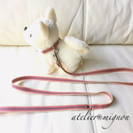 《セットでおトク》歴史ある真田紐で作ったワンちゃん用リード&首輪セット✿小型犬用/全13色