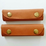 本革《キャメルレザー》bag持ち手カバー☆ハンドメイド