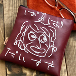 【オーダーメイド】いつもありがとう♡似顔絵ポーチ S