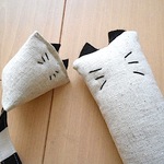 猫おもちゃ　キッカー＆まきびし　シマしっぽ親子セット   