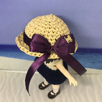 ねんどろいど　オビツ11 帽子　🏖夏物セール🏖 🐱ネコ付きリボン 麦わら帽子👒