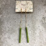 【再入荷】【 Amelie-104 】ヴィンテージグリーンロングイヤリング・ピアス