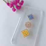 勿忘草とコデマリ ダイヤiPhone5s/SE/6/6s/7/8/X/XS/XRケース
