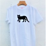 黒ヒョウTシャツ　イラスト　デザイン　シルクスクリーン　デザイン