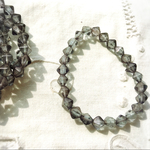 【1連25コセット】JIRI＊IVANA czech beads#チェコビーズ bicone 6㎜ luster grey 