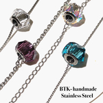 【限定特価】アレルギー対応 スワロフスキーパヴェネックレス オーロラ BTK★★★