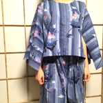 浴衣のセットアップL*/着物リメイク