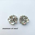 大ぶり♡ビジューピアス(イヤリング)≪silver≫