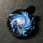 ≪銀河の光»　ガラスのペンダント Glass accessories  宇宙