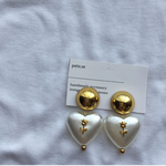 gold rose earring pierce
