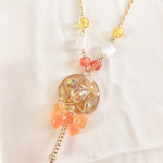 ♡ 魔方陣ステッキネックレス イエロー×オレンジ ♡