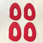 MATTE RED RUBBER BIG CHARM PARTS
