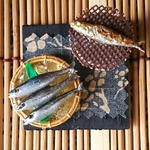 🍄🍂🍁😉秋の味覚 🐟さんま 😉 ミニチュア  ドールハウス カフェ  キッチン  さんま 魚  和食 居酒屋 カフェ  料理 レストラン              