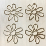 ●55㎜● GOLD FLOWER METAL CHARM PARTS