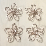 GOLD FLOWER WIRE CHARM PARTS