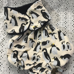 ペンギンのシープボアマフラーとかぼちゃパンツのセット