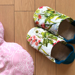 華やかコットン 再販⭐️okaeri！ふわふわルームシューズ ・昼の庭