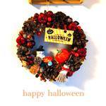 Halloween◇ハロウィンリース◇パンプキンきのこ