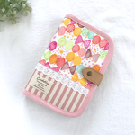 りぼんちょうちょ 通帳.母子手帳ケース（ピンク）マルチケース お薬手帳ケース