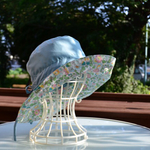  晴雨兼用帽子 リバティ ベッツィ リバーシブルレインハット 耐水撥水54cm〜58cm サイズ調整可能   秋の長雨にも 