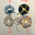 【H ana'shosp❤️】引き揃え糸がでシュシュでは無く結んだ所に可愛い用につくりました。